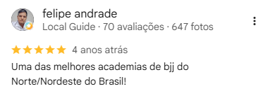felipe andrade: Uma das melhores academias de bjj do Norte/Nordeste do Brasil!