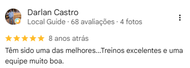 Darlan Castro: Têm sido uma das melhores...Treinos excelentes e uma equipe muito boa.